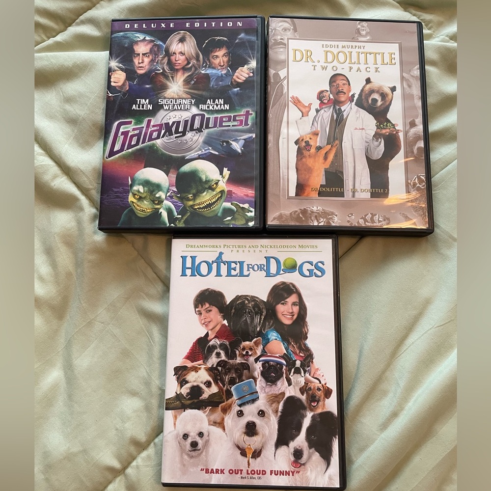 Bundle of 3 movies, used in good condition
